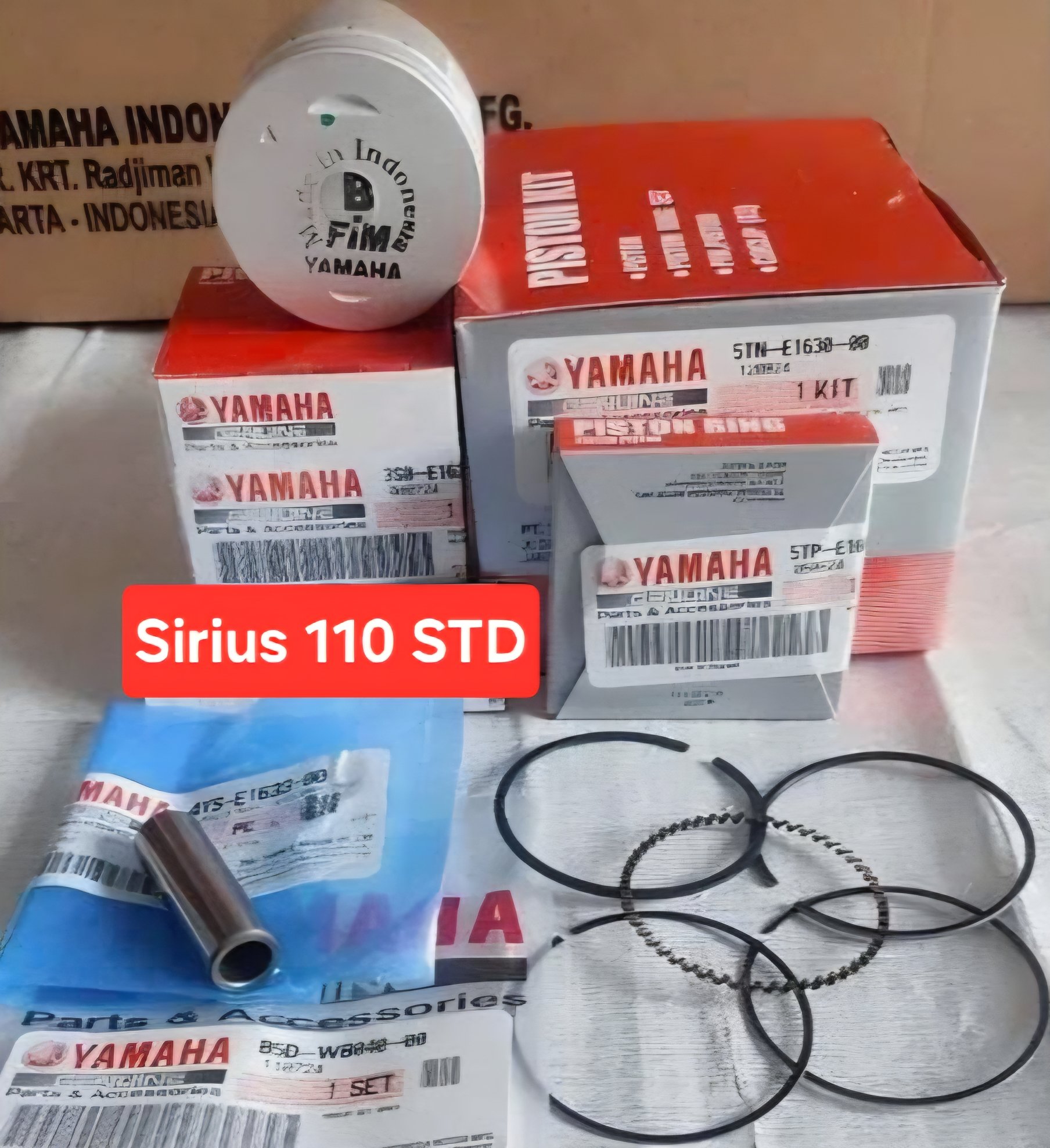 Bộ piston bạc Sirius 110, Jupiter V, MX (2006-2011) - 5TN-E1630-00