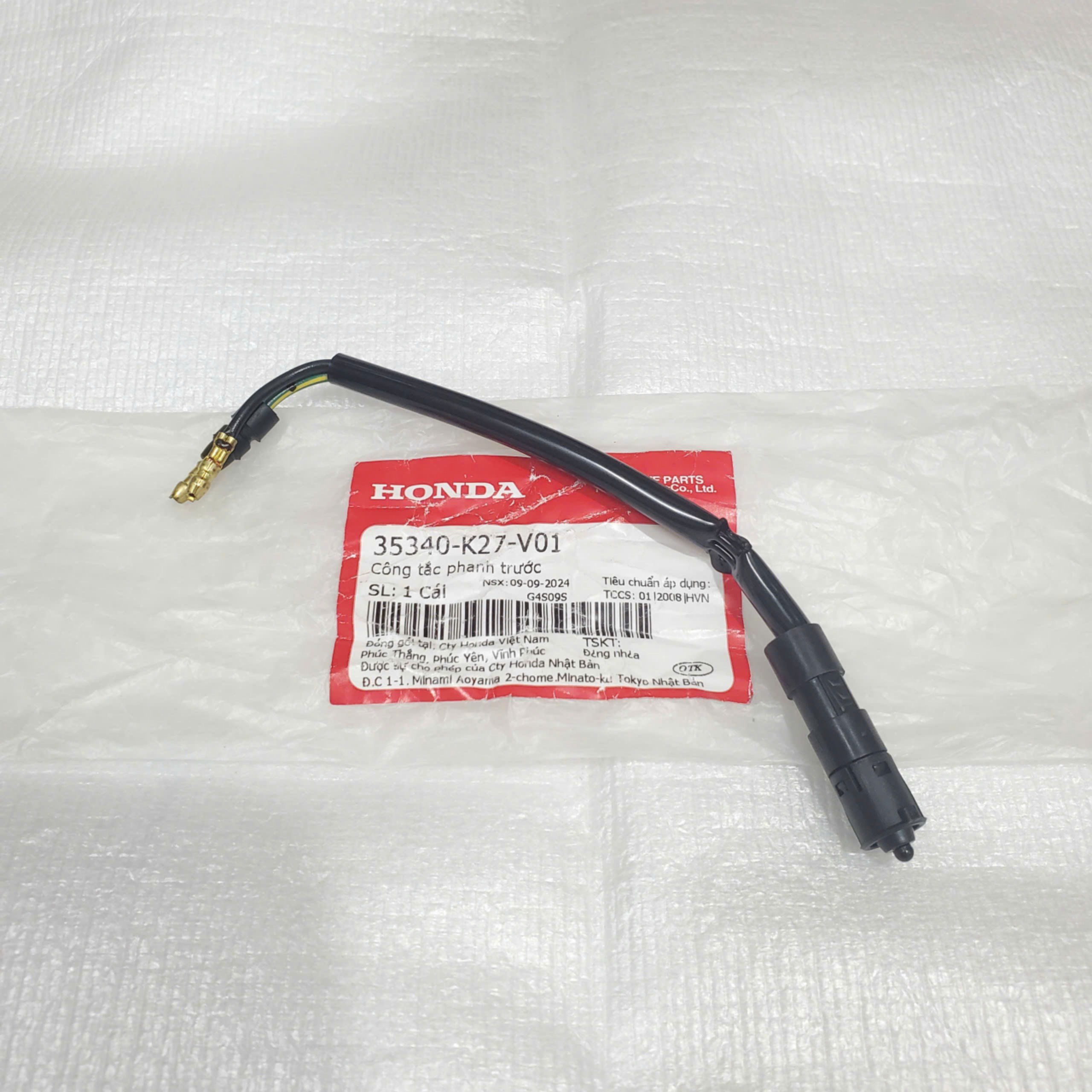 Công tắc đèn phanh trước Vario 2018-2025, Vario 160, Air Blade 125-160, Stylo 160 (Dây stop trái) - 35340-K27-V01