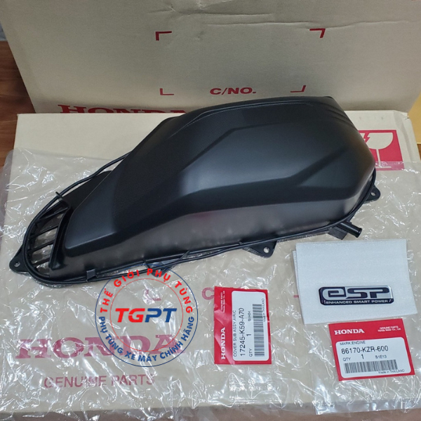 Nắp Pô E Vario -Click 2018-2021 + Tem /17245-K59-A70/ 86170-KZR-600