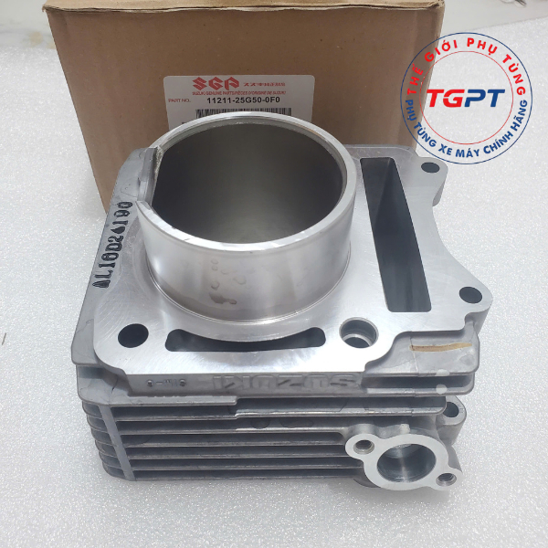 Nòng piston bạc Raider xăng cơ, Satria Fu 150 /11211-25G50-0F0/12100-25G10-0F0