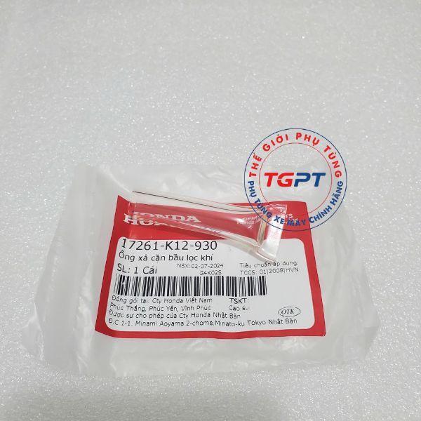 Ống xả cặn lọc gió Lead 125 (2013-2019) dùng chung nhiều dòng xe ga /17261-K12-930