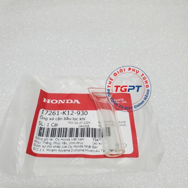 Ống xả cặn lọc gió Lead 125 (2013-2019) dùng chung nhiều dòng xe ga /17261-K12-930