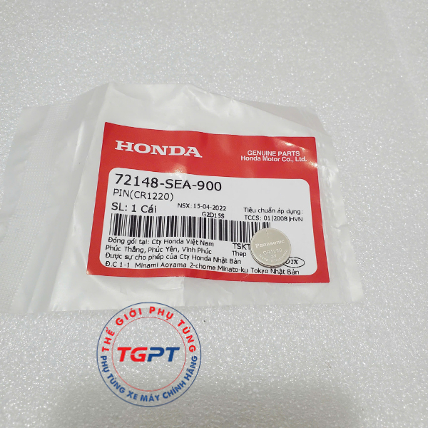Pin Remote nhỏ (CR1220), pin chìa khóa tìm xe AB, Lead /72148-SEA-900