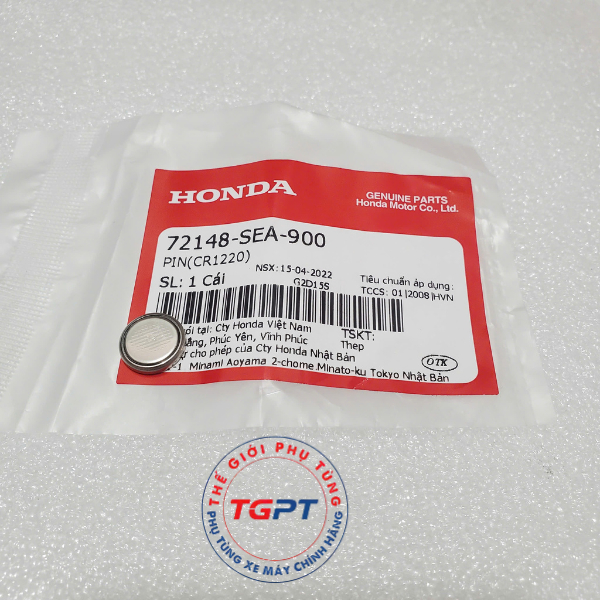 Pin Remote nhỏ (CR1220), pin chìa khóa tìm xe AB, Lead /72148-SEA-900