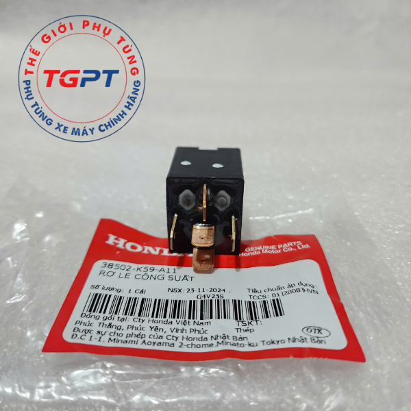 Rơ le nguồn, Rơ le công suất Vario 125-150, AB 125, Lead 125, SH mode, PCX 125 /38502-K59-A11