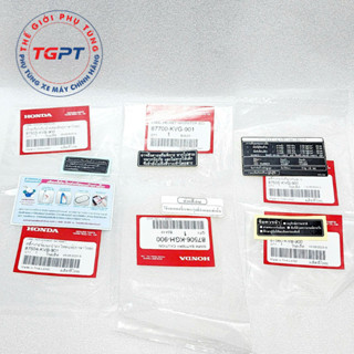 Bộ tem thông số xe Air Blade thái 110 (6 tem)