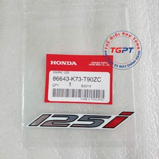 Tem chữ 125I xe Wave 125i trắng /86643-K73-T90ZC