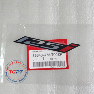 Tem chữ 125I xe xe Wave 125i xanh