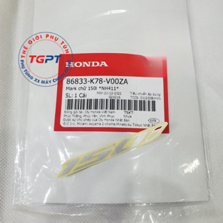 Tem chữ 150i Sh 150i  /86833-K78-V00ZA