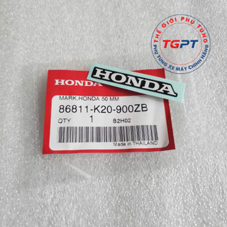 Tem chữ Honda 50mm dán đuôi biển số xe Vario, xe Click 2015-2017 /86811-K20-900ZB