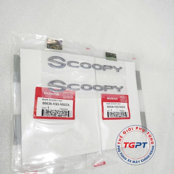 Tem chữ nổi Scoopy 2017-2019 /86836-K93-N00ZA