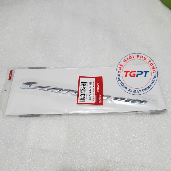Tem chữ nổi Vario 150 màu bạc /86831-K59-A70ZA