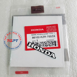 Tem logo Honda 60mm dán ốp đầu xe Sonic, xe Vario /86102-KZR-700ZA