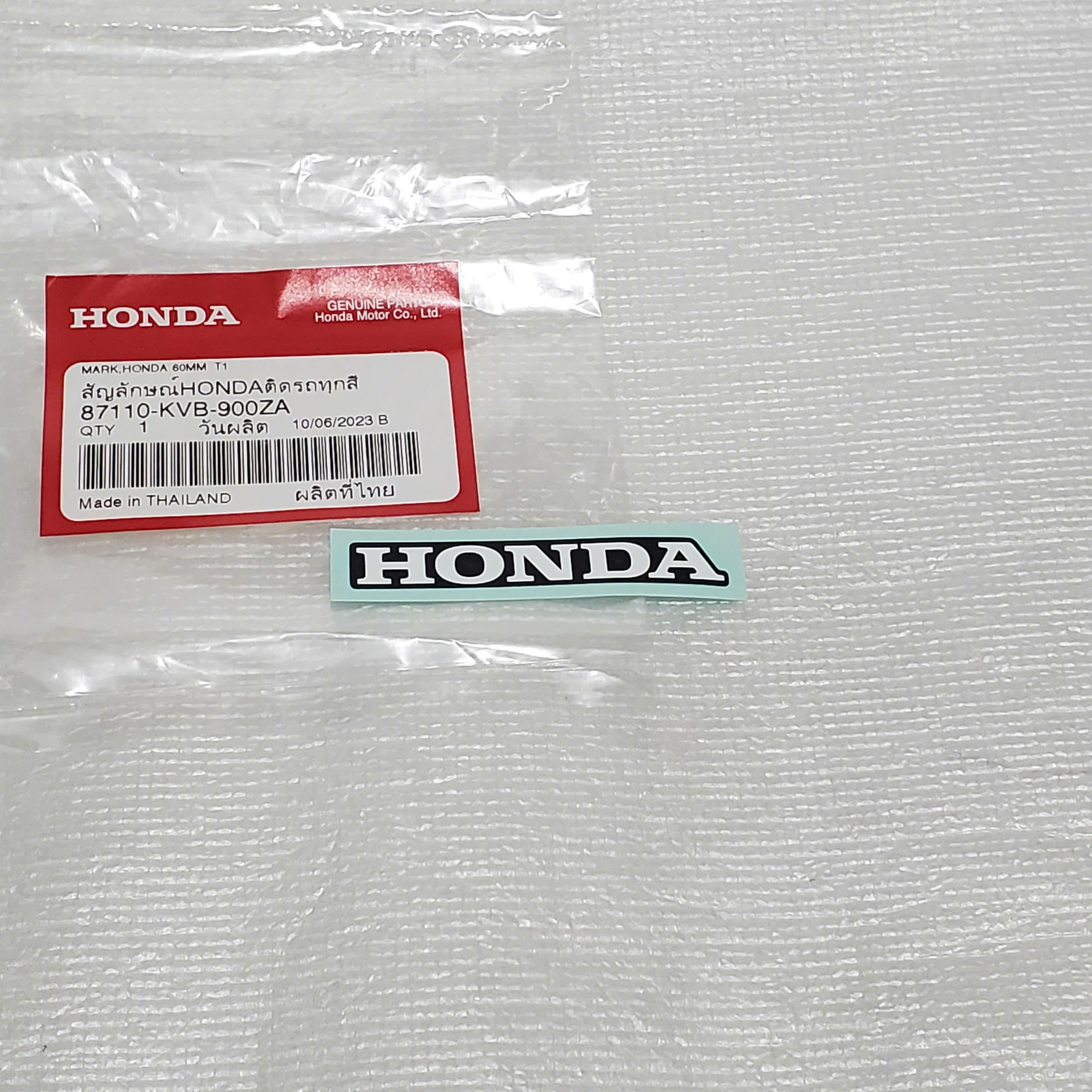 Tem ốp đầu xe Vario chữ Honda 60mm