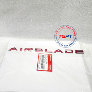 Tem ốp sườn, Tem chữ nổi xe Air Blade 2022+ đỏ /86835-K2Z-V70ZA