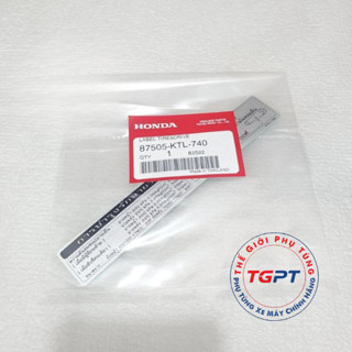 Tem thông số hộp xích (Catte) xe Wave thái /87505-KTL-740