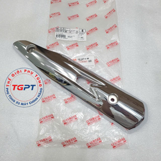 Vỉ pô, ốp pô xe Jupiter fi Inox miếng sau /1PB-E4718-00