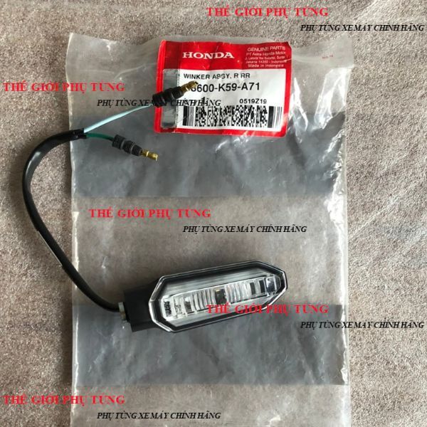 Cặp đèn xi nhan sau Vario, Click 2018-2021 zin chính hãng mới - 33600-K59-A71 / 33650-K59-A71