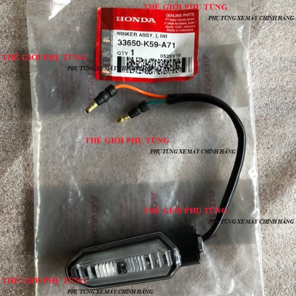 Cặp đèn xi nhan sau Vario, Click 2018-2021 zin chính hãng mới - 33600-K59-A71 / 33650-K59-A71