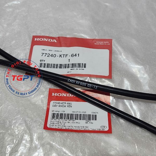 Dây cáp khóa yên, Dây mở yên xe SH ý 2010 /77240-KTF-641