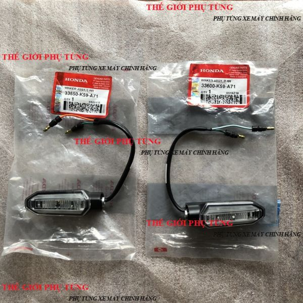 Cặp đèn xi nhan sau Vario, Click 2018-2021 zin chính hãng mới - 33600-K59-A71 / 33650-K59-A71
