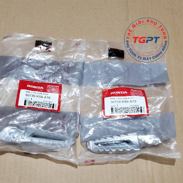 Cục nhôm gác chân sau Vario 150, Click thái (2018-2022) - 50720-K59-A70/ 50730-K59-A70