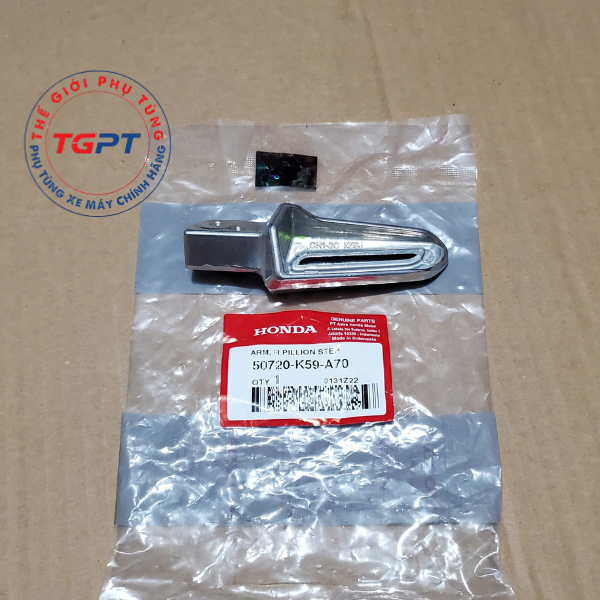 Cục nhôm gác chân sau Vario 150, Click thái (2018-2022) - 50720-K59-A70/ 50730-K59-A70