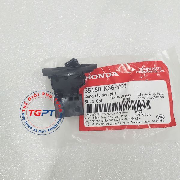 Công tắc đèn pha, Nút mở đèn Air Blade 2016-2019, AB 125 /35150-K66-V01
