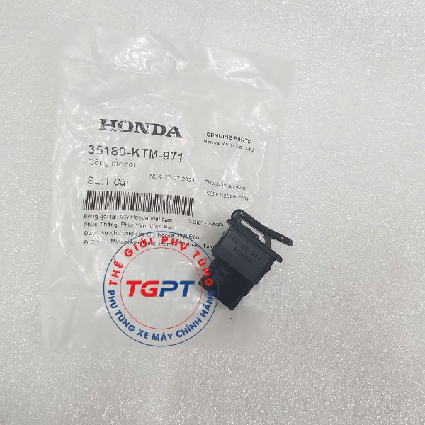 Công tắc còi, Nút kèn Wave RS, Future Neo, Wave A, S100 /35180-KTM-971