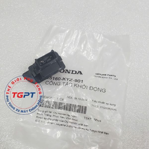 Công tắc khởi động, Nút đề Wave S110, Winner 150, Air Blade (2011-2020) /35160-KYZ-901