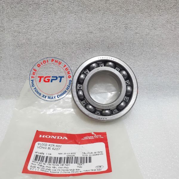 Vòng bi 6207, Bạc đạn dên Air Blade 125, Lead 125, Vario, Click 150, PCX 125, SH Mode 2014 /91002-KZR-602