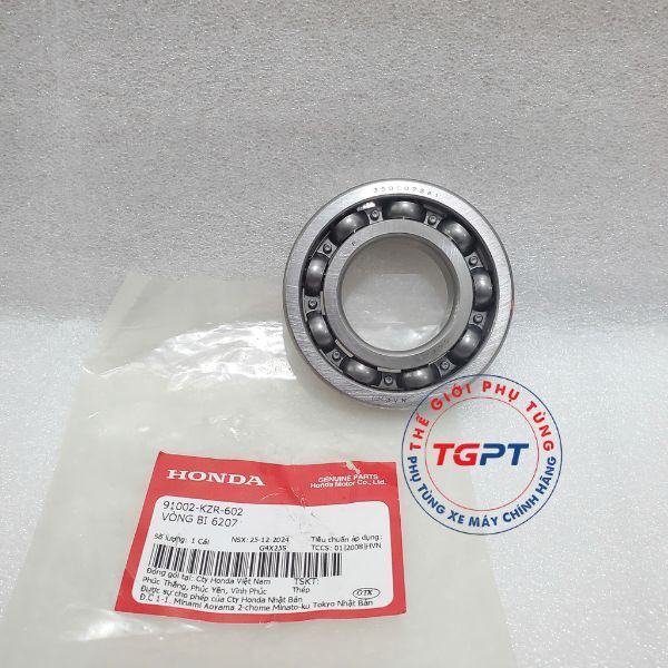 Vòng bi 6207, Bạc đạn dên Air Blade 125, Lead 125, Vario, Click 150, PCX 125, SH Mode 2014 /91002-KZR-602