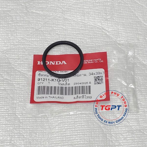 Phớt dầu 34×39×3, Phốt buly nồi sau Vario 160, Air Blade 125-160 4Val , Vision 2021+ - 91211-K1G-V01