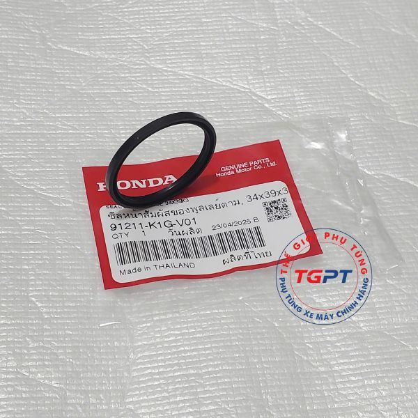 Phớt dầu 34×39×3, Phốt buly nồi sau Vario 160, Air Blade 125-160 4Val , Vision 2021+ - 91211-K1G-V01
