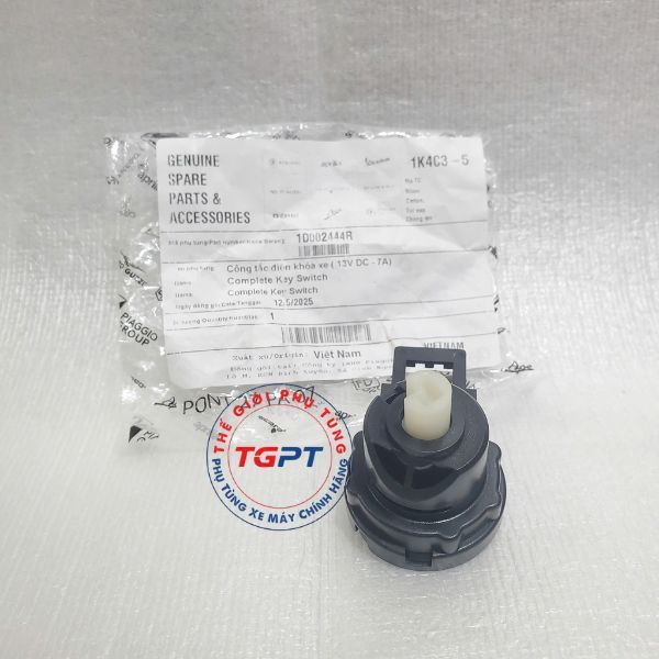 Công tắc điện khóa xe (13V DC - 7A), Đít từ đuôi ổ khóa Vespa LX, Liberty, Fly - 1D002444R