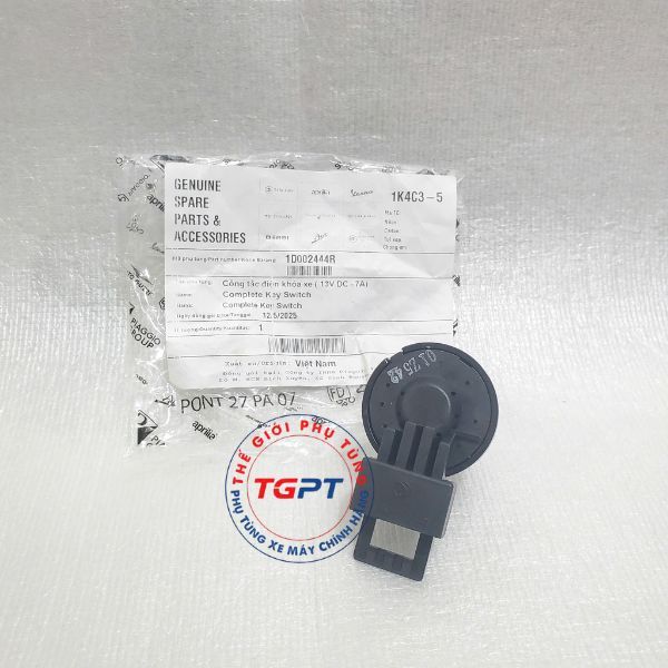 Công tắc điện khóa xe (13V DC - 7A), Đít từ đuôi ổ khóa Vespa LX, Liberty, Fly - 1D002444R