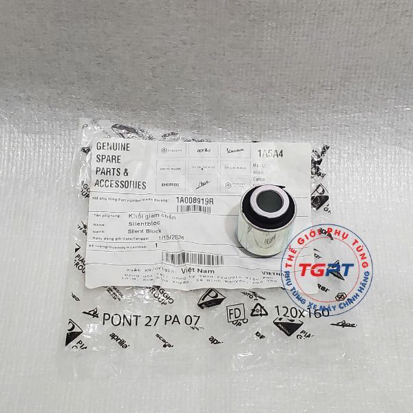 Khối giảm chấn, bạc treo máy Vespa LX, GTS, Liberty, Medly, 946, Primavera - 1A008919R