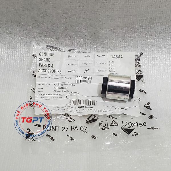 Khối giảm chấn, bạc treo máy Vespa LX, GTS, Liberty, Medly, 946, Primavera - 1A008919R