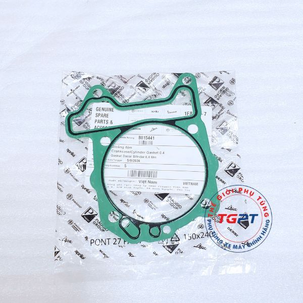 Gioăng đệm, ron chân lòng Vespa 3V (0.4mm) LX, Fly, Liberty, GTS, Prima, Sprint, S, 946 (ie) (2012-2018) - B015441