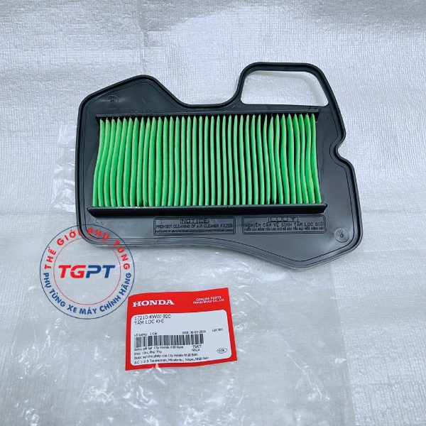 Tấm lọc khí, Lọc gió Wave S110, RS 110,  RSX 110 (2009-2012), Alpha 110 - 17210-KWW-B20
