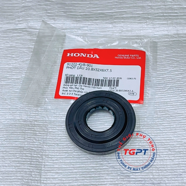 Phớt Dầu 20.8X52X6X7.5, Phốt dên Air Blade 110, Vision 110 (2012-2019) - 91202-KVB-901
