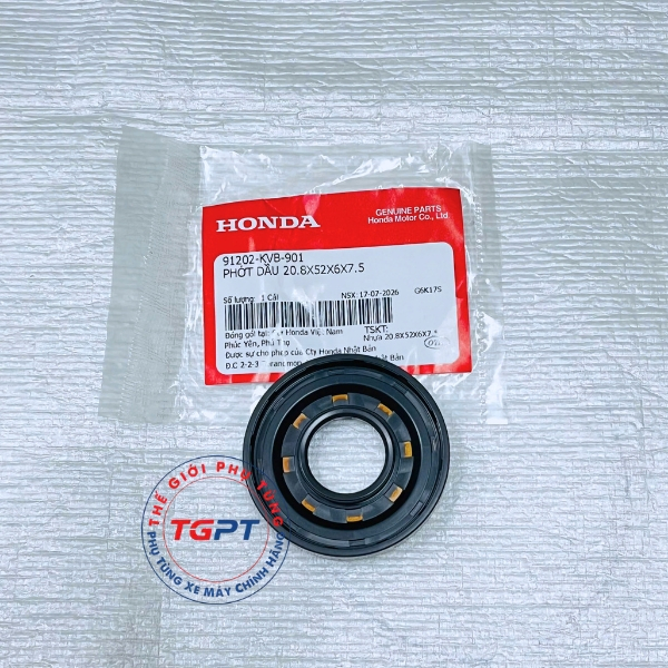 Phớt Dầu 20.8X52X6X7.5, Phốt dên Air Blade 110, Vision 110 (2012-2019) - 91202-KVB-901