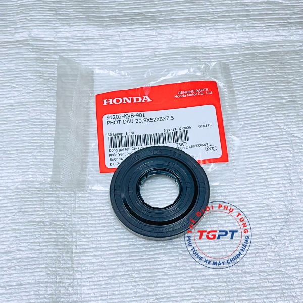 Phớt Dầu 20.8X52X6X7.5, Phốt dên Air Blade 110, Vision 110 (2012-2019) - 91202-KVB-901