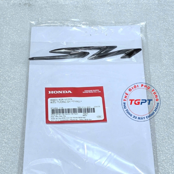 Biểu Tượng Sh, Tem chữ nổi SH 2020-2026 (125/150/160) - 86831-K0R-V00ZA/ 86831-K0R-VC0ZA/ 86831-K0S-V50ZA