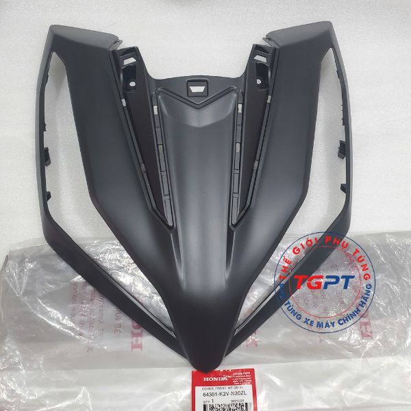 Mặt nạ trước, Nạ lớn Vario 125 2023+ đen mờ /64301-K2V-N30ZL