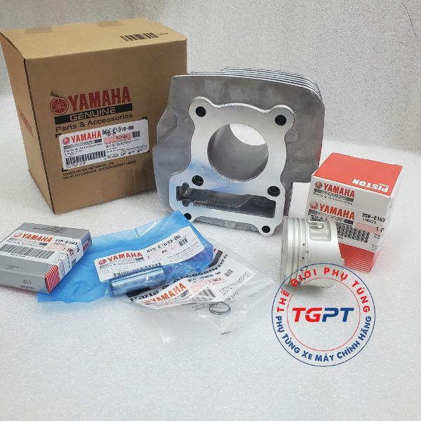 Bộ nòng piston bạc xe Sirius xăng cơ, Jupiter V, MX (2006-2011) /3S0-E1631-00/ 5TP-E1631-00/B6A-E1310-00