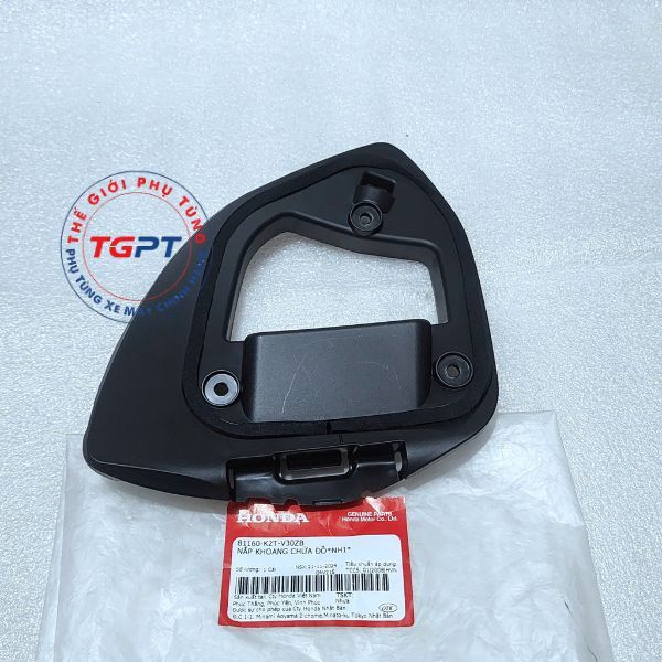 Nắp khoang chứa đồ, Khung hộp đựng đồ Lead 125 4Val 2025+ đen - 81160-K2T-V30ZB