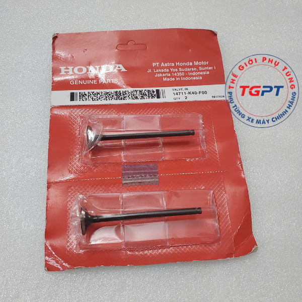 Xu páp nạp - xả,Xupap Vario 160,Sh 2020+,Sh mode 2020+  (1 bộ 2 cây nạp + 2 cây xả) /14711-K40-F00/14721-K40-F00
