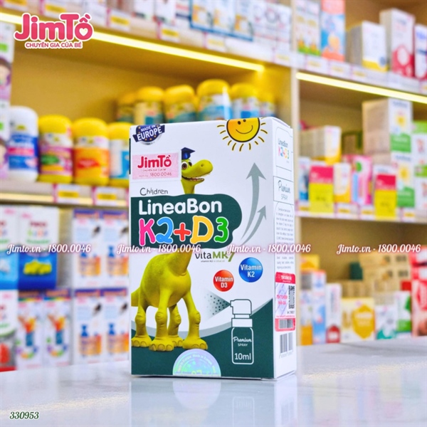 LineaBon K2+D3 xịt hộp xanh 10ml (0M+)