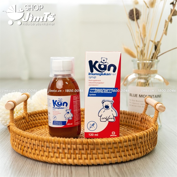 Siro Kan Imunoglukan tăng đề kháng 120ml (6m+) vị nguyên bản